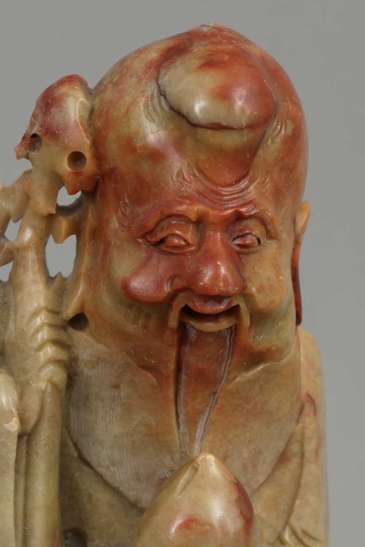 Chinesische Specksteinfigur "Li Tieguai" - Bild 4 aus 4