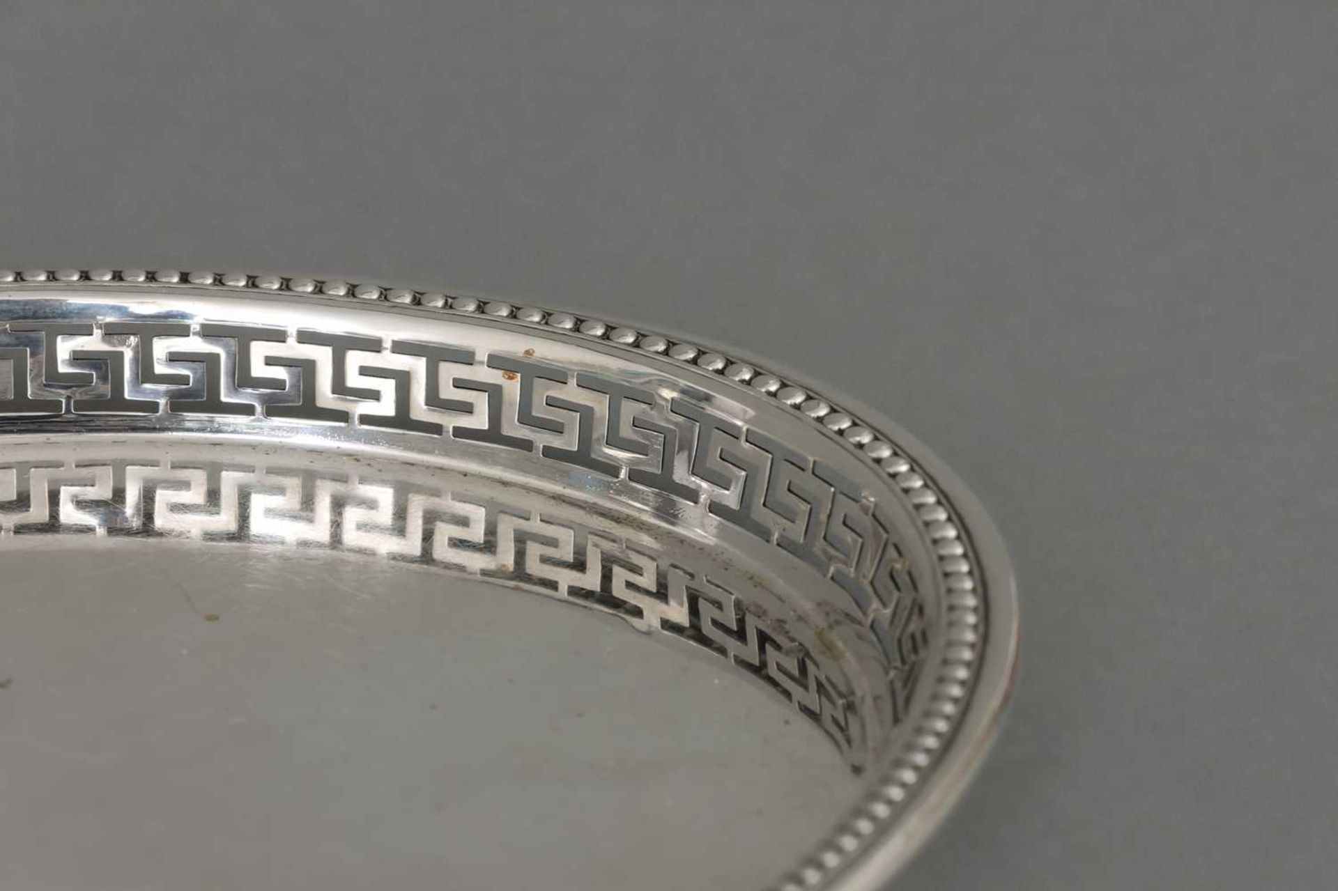 Ovales GEBRÜDER KÜHN (Schwäbisch Gmünd) Silber Tablett - Bild 2 aus 3