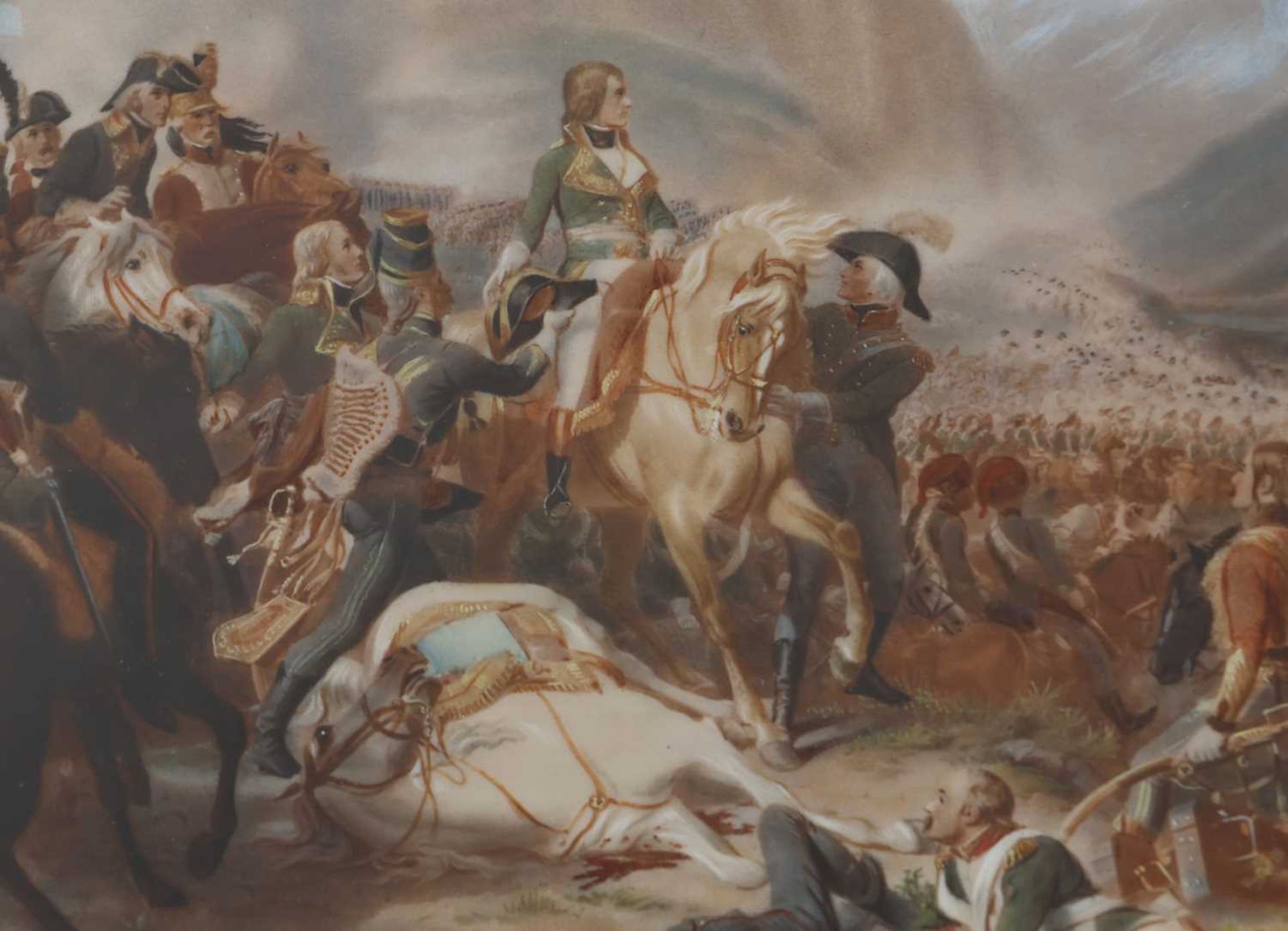 2 Miniaturen des 19. Jahrhunderts "Schlachten Napoleons" - Bild 3 aus 4