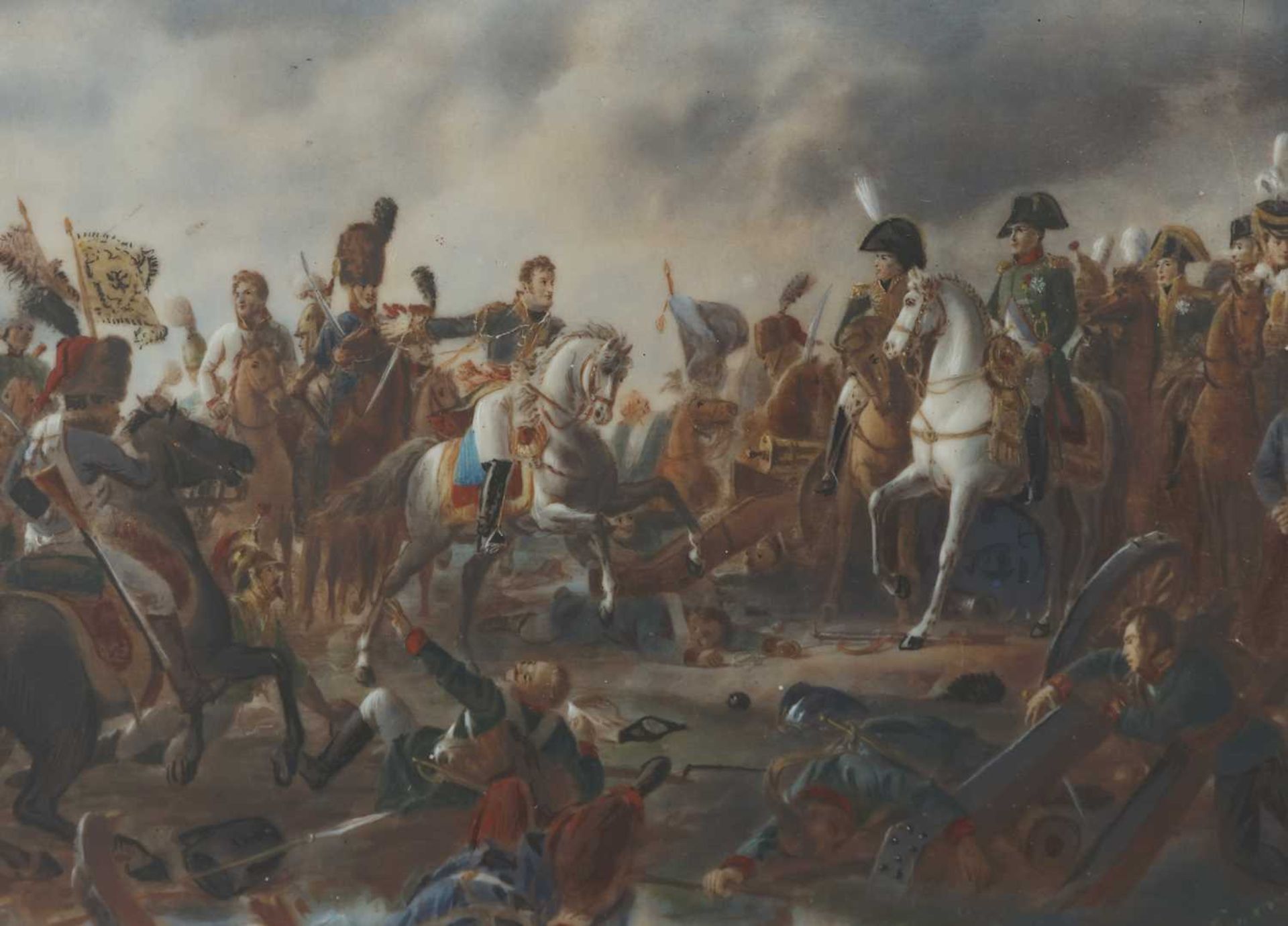 2 Miniaturen des 19. Jahrhunderts "Schlachten Napoleons" - Bild 2 aus 4