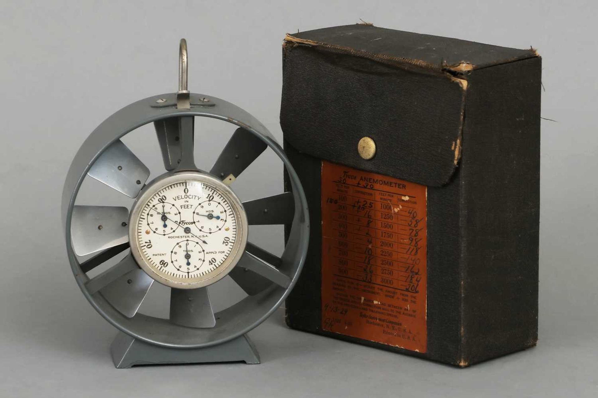 TAYLOR Instruments (USA) "Tycos" Anemometer (Windmesser) der 1920er Jahre
