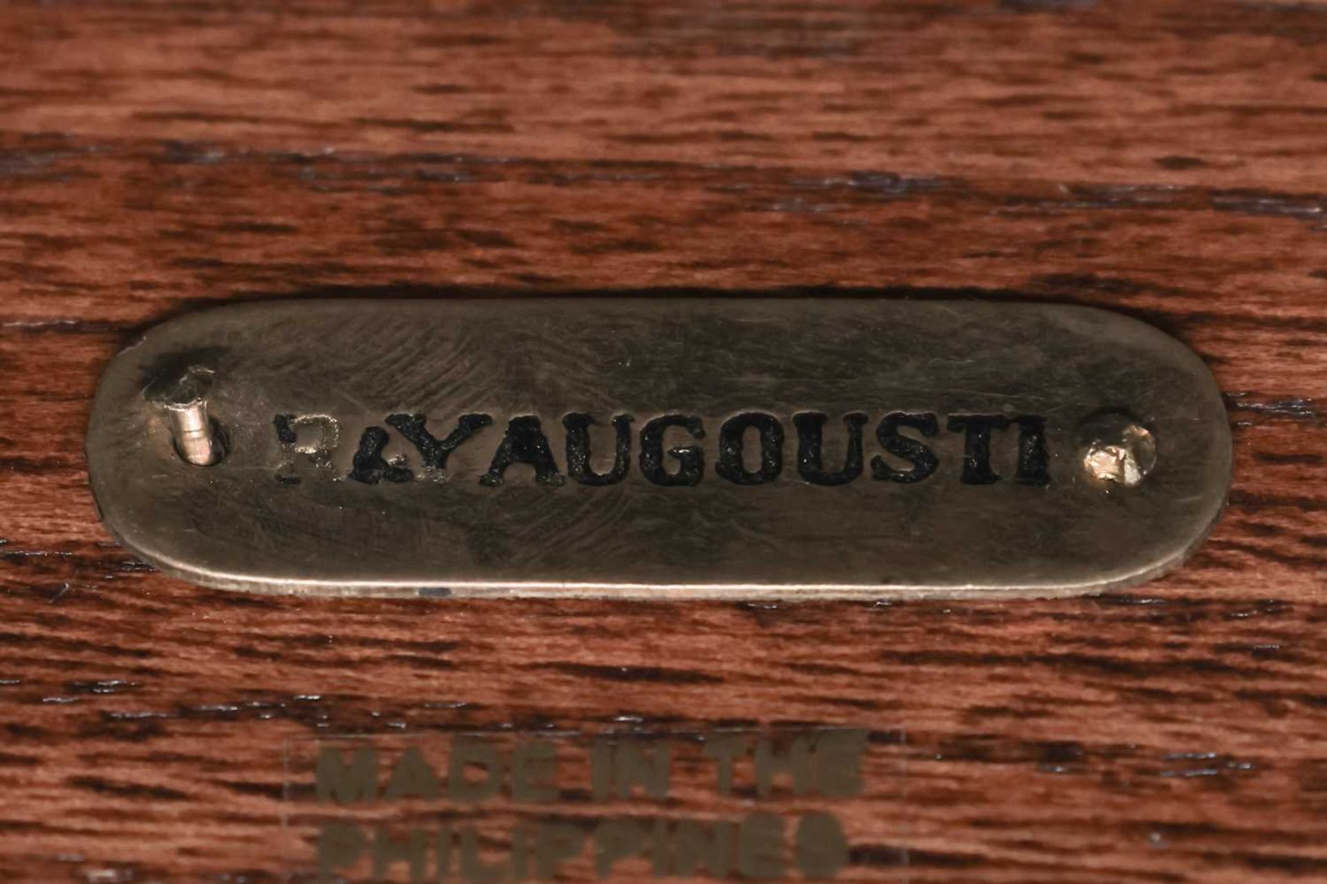 RIA & YIOURI AUGOUSTI (Paris) Schreibtisch mit Rochenhautbeschlag - Bild 4 aus 4