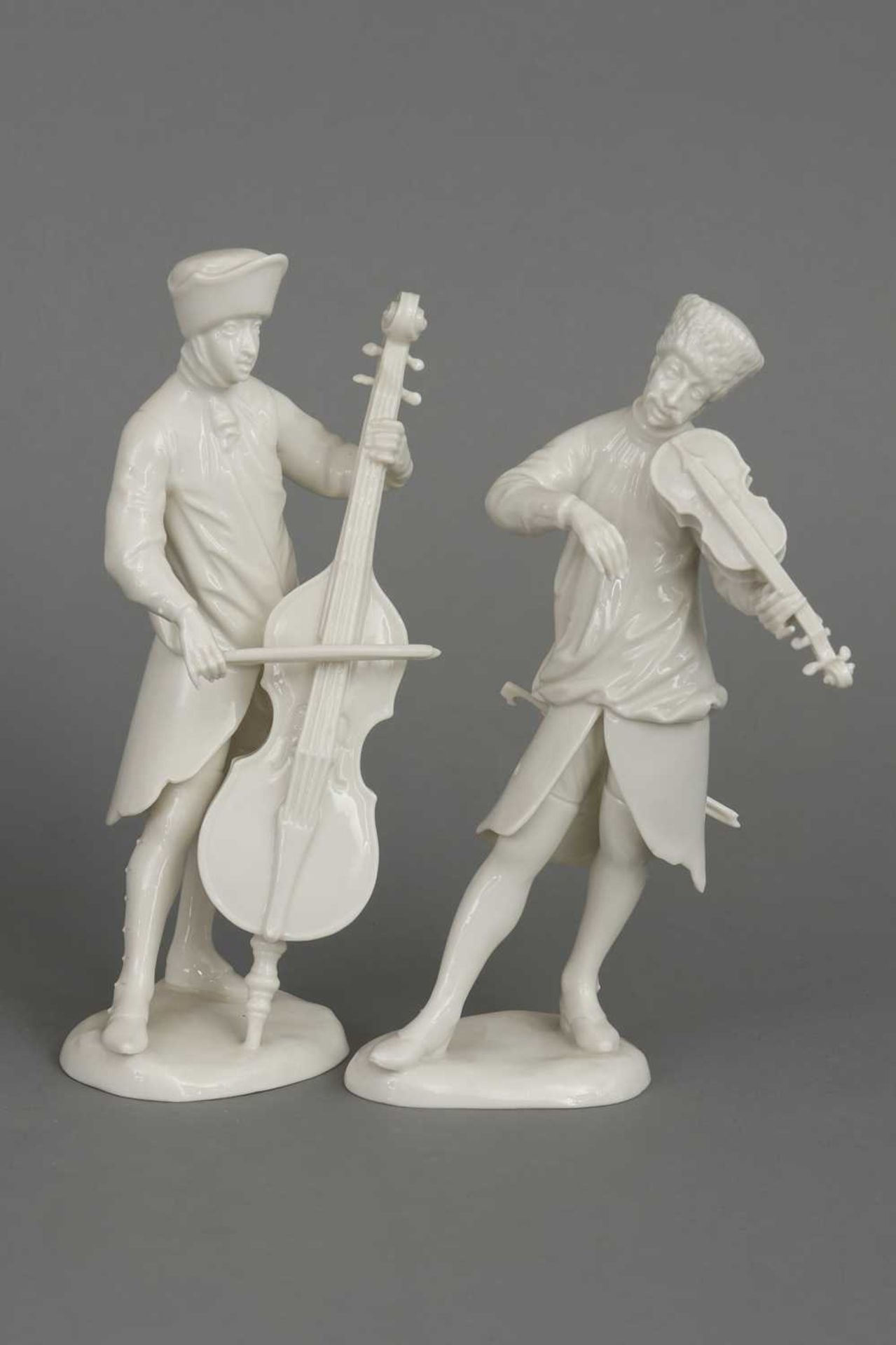 5 NYMPHENBURG Porzellanfiguren aus der "Böhmischen bergmännischen Musikkapelle" - Bild 5 aus 7