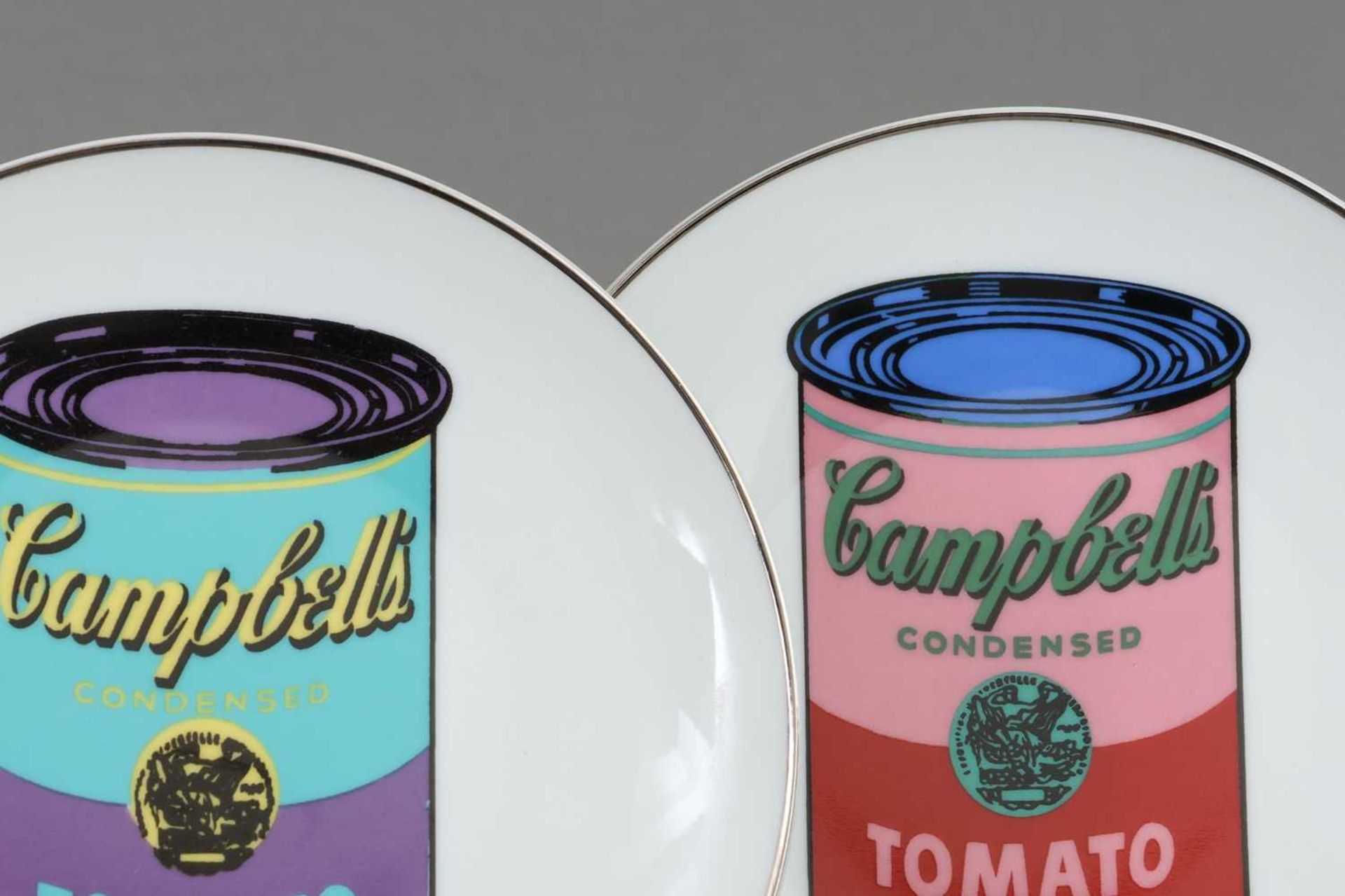 2 LIGNE BLANCHE - ANDY WARHOL Porzellanteller "Campbell Soup" - Image 2 of 4