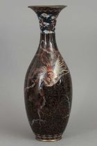 Japanische Chakinseki-Vase mit Cloisonné-Emaille