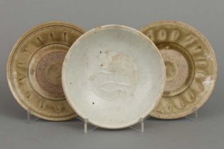 3 chinesische Keramikteller