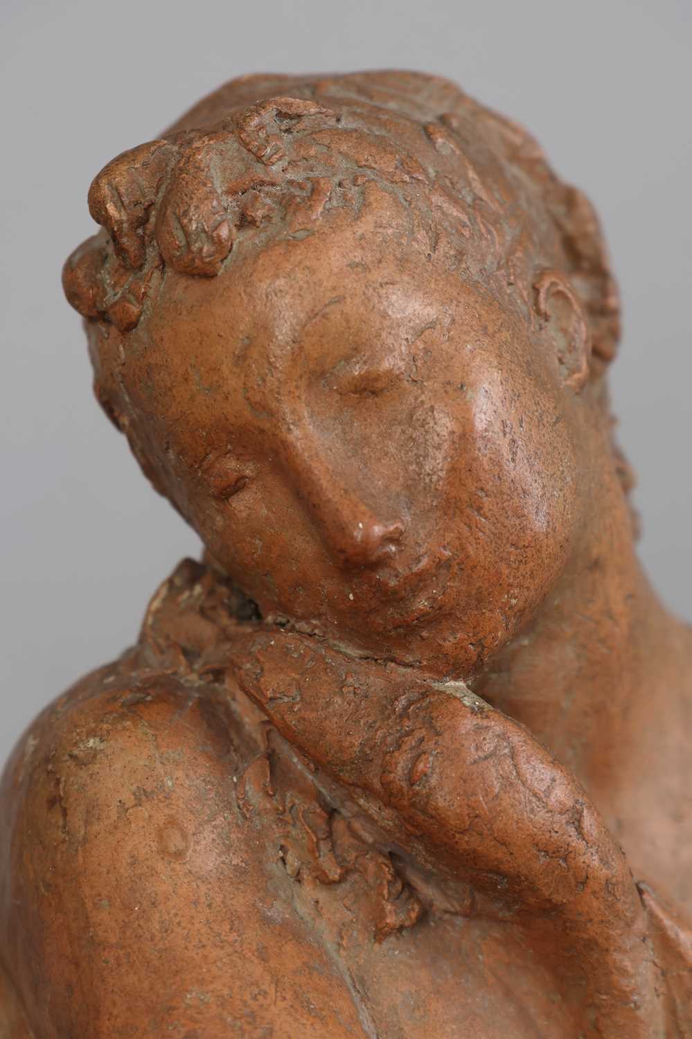 Terracotta Figur "Leda mit dem Schwan" - Image 3 of 3