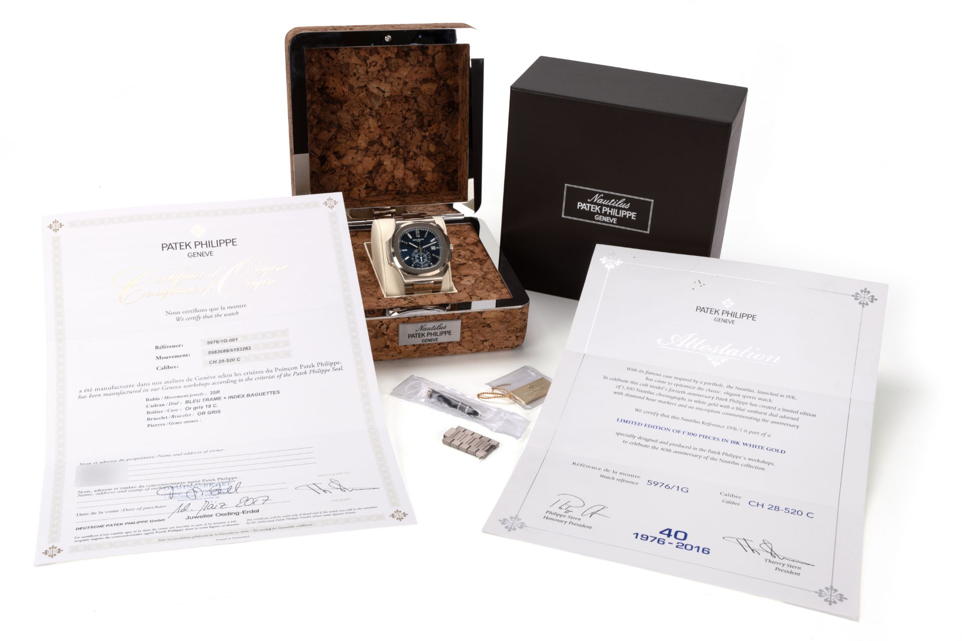 Patek Philippe Nautilus 40th Anniversary Chronograph - Limitierte Edition - Bild 7 aus 7