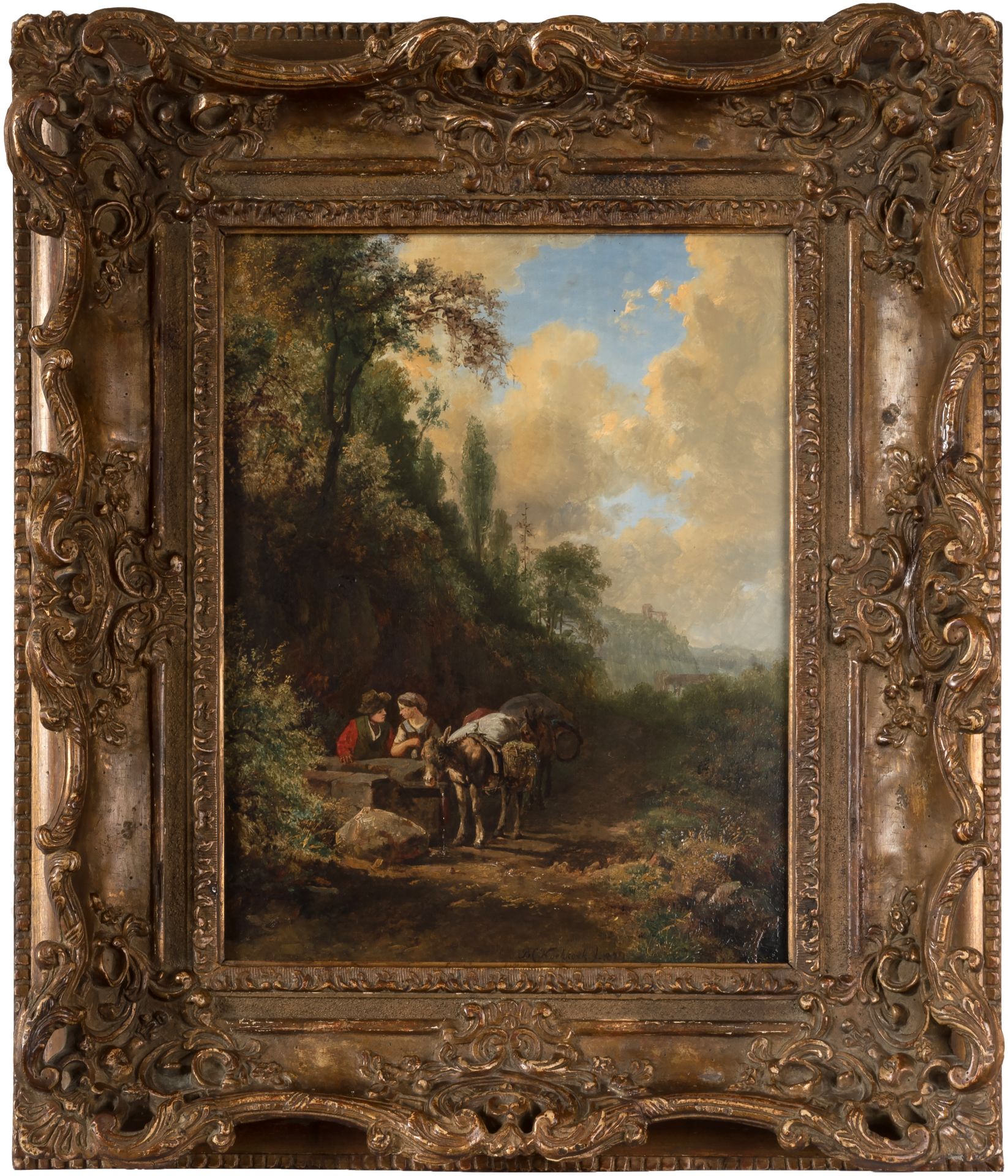 Barend Cornelis Koekkoek (1803 Middelburg - 1862 Kleve) - Bild 2 aus 3