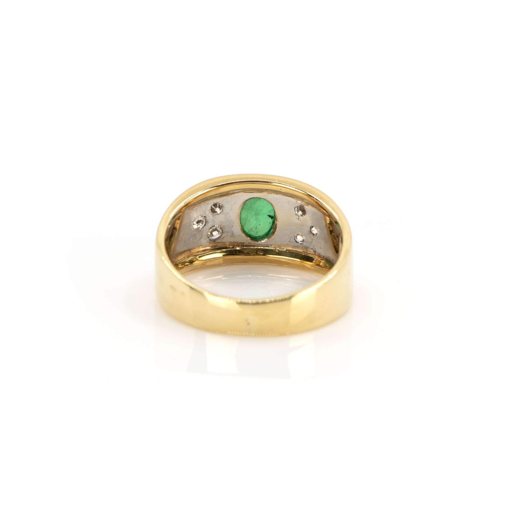 Set Ohrstecker und Ring mit Smaragdbesatz - Bild 5 aus 8