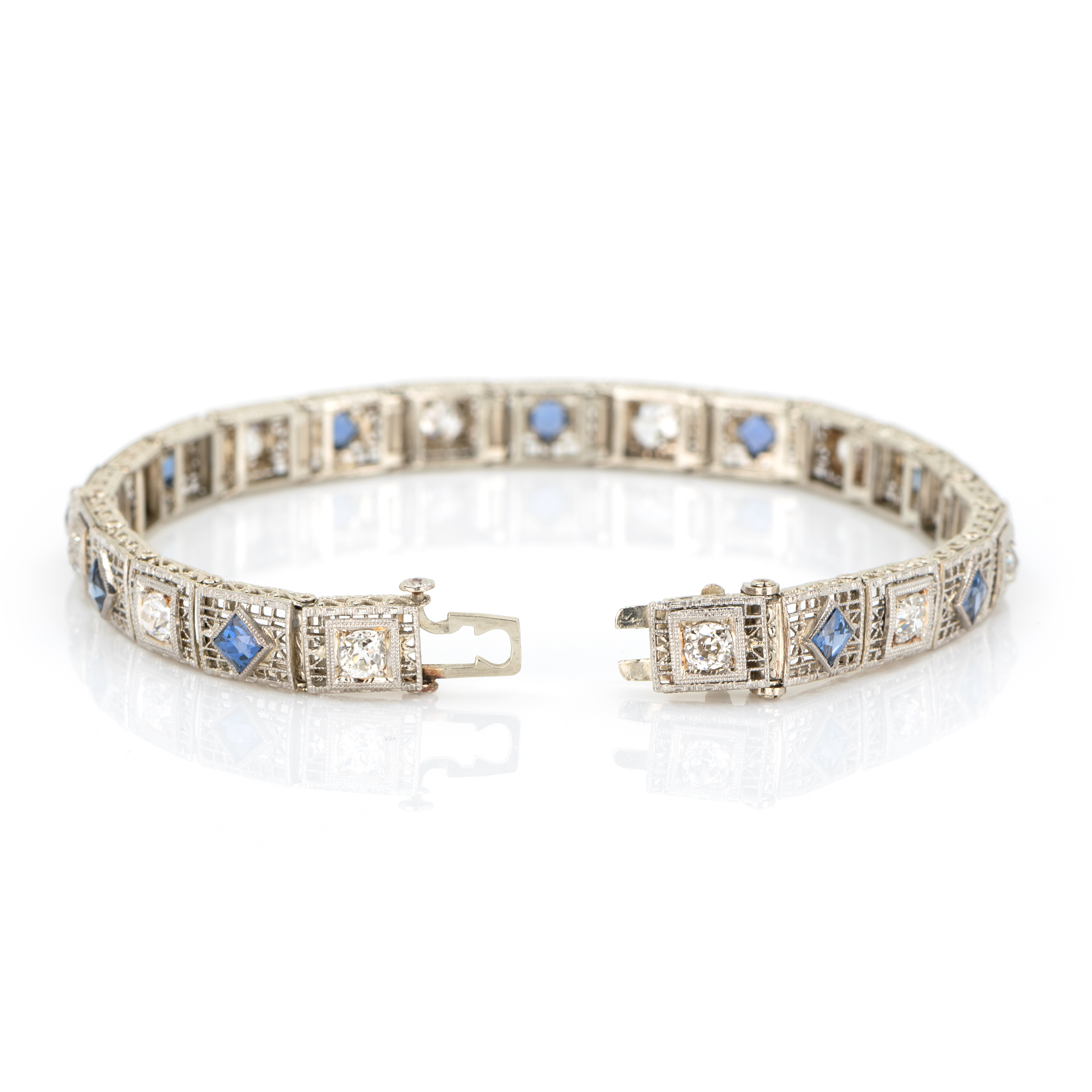 Armband mit Saphir-Diamantbesatz - Image 4 of 5
