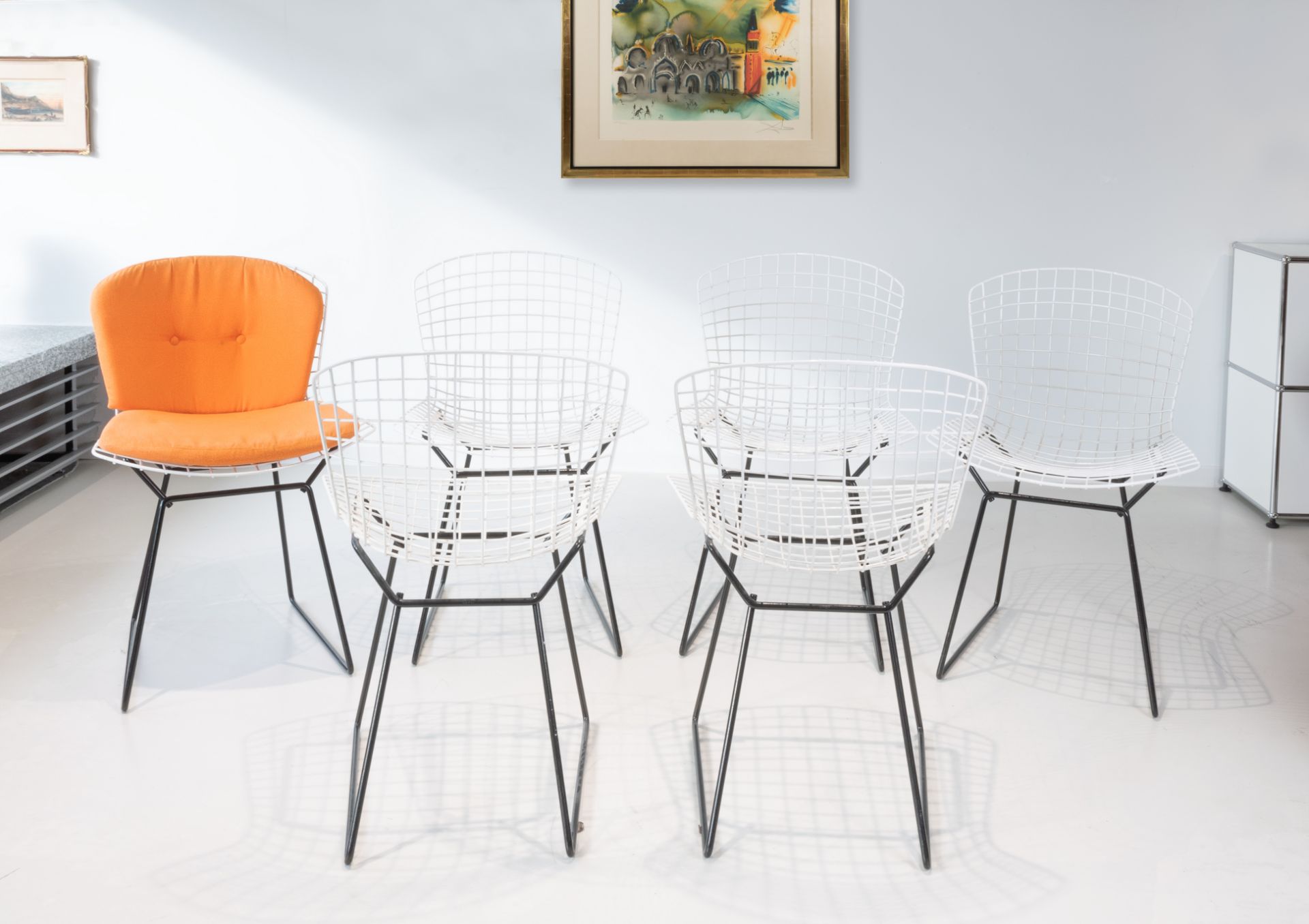 Knoll International Bertoia-Chairs, Entwurf von Harry Bertoia - Bild 3 aus 4