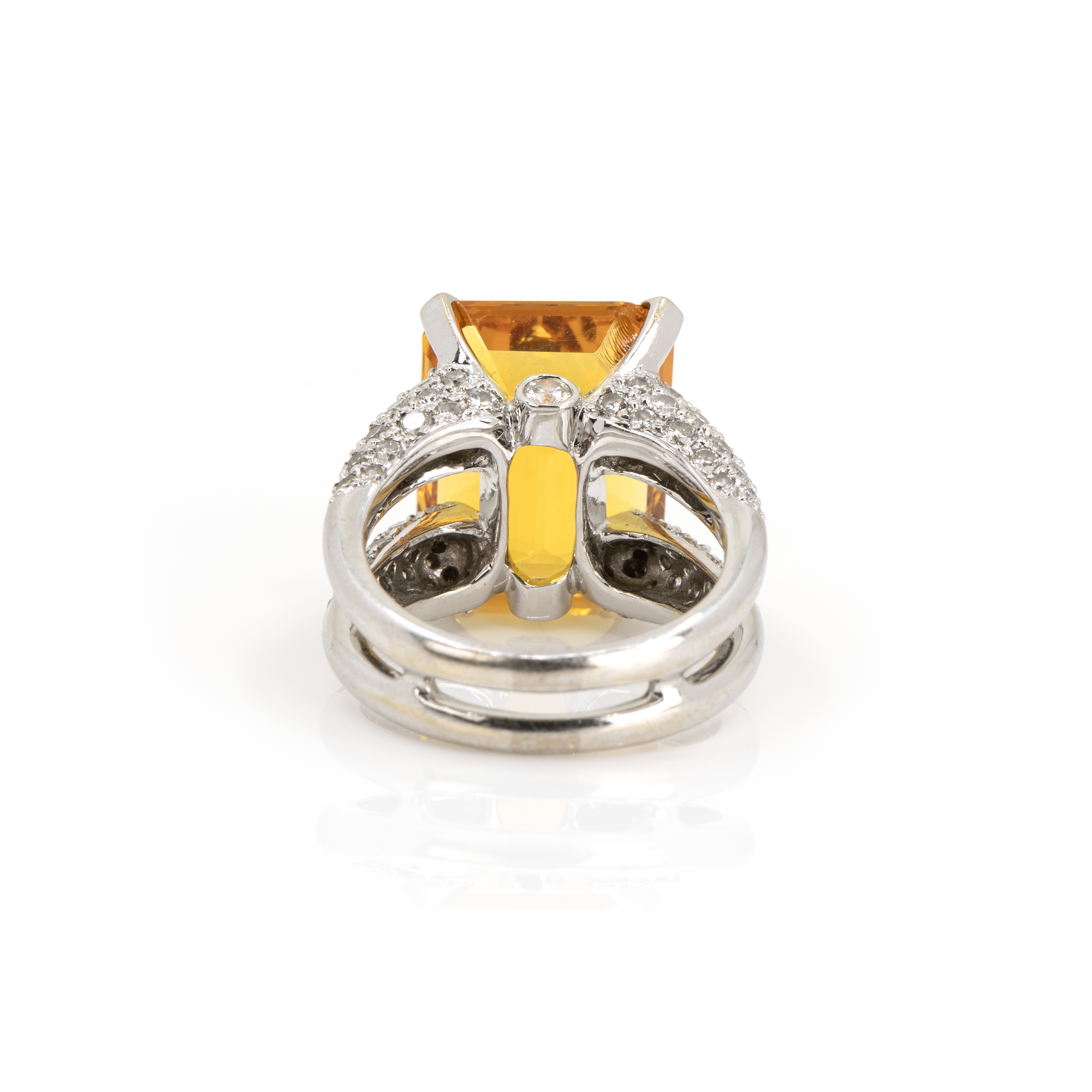 Ring mit Citrin-Diamantbesatz - Image 4 of 6