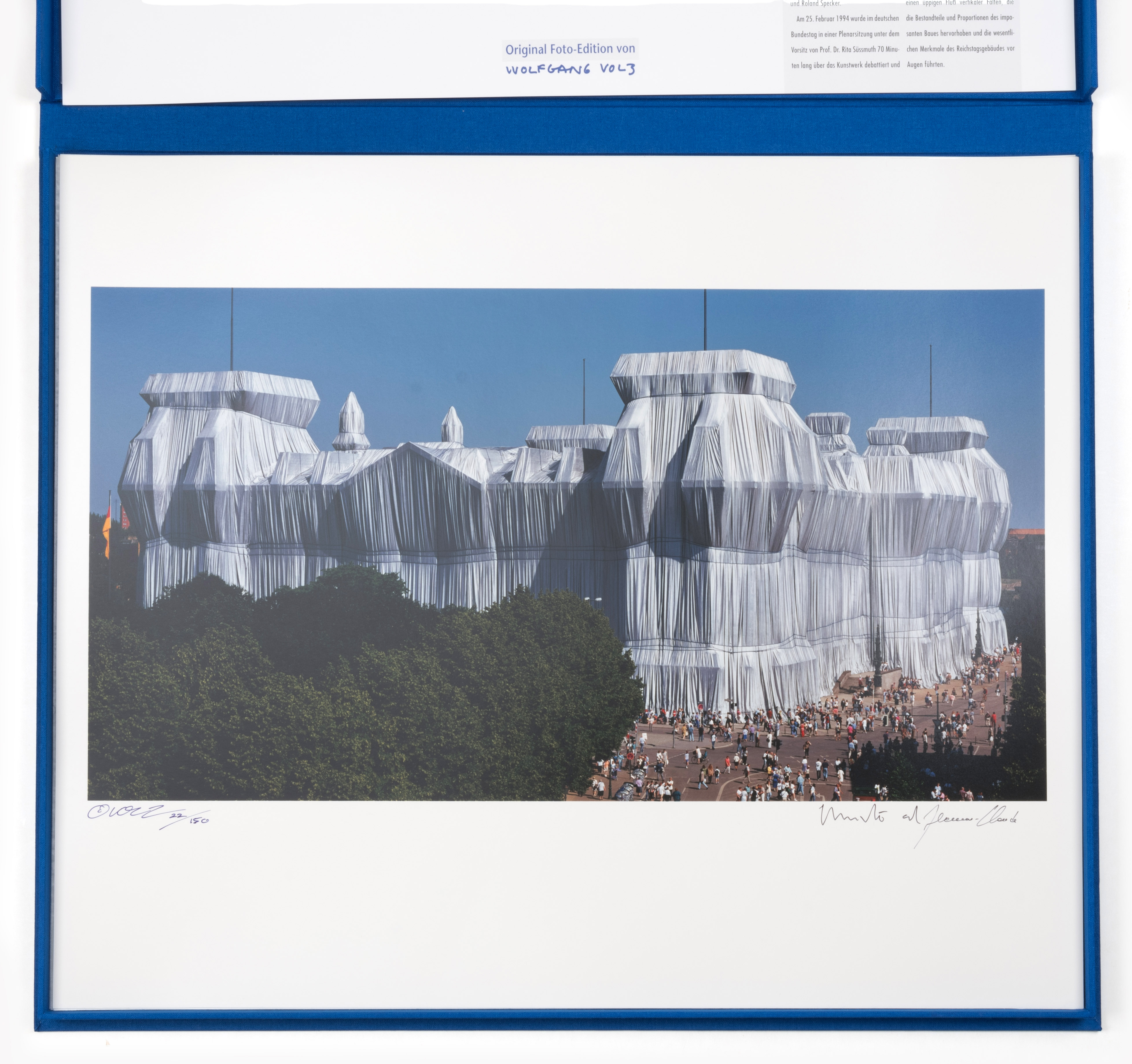 Wolfgang Volz und Christo & Jeanne-Claude (F) - Image 3 of 8
