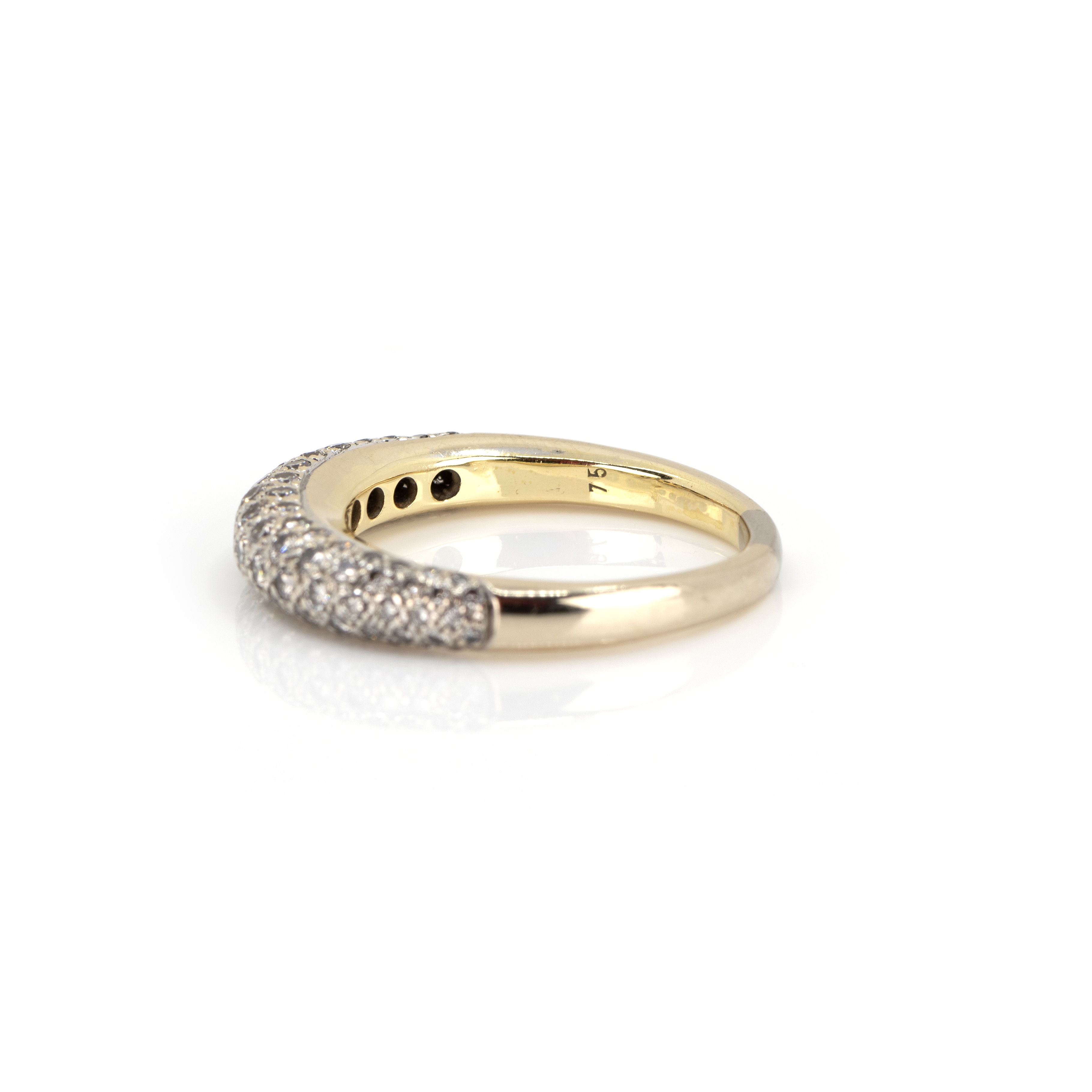 Ring mit Diamantbesatz - Bild 5 aus 5