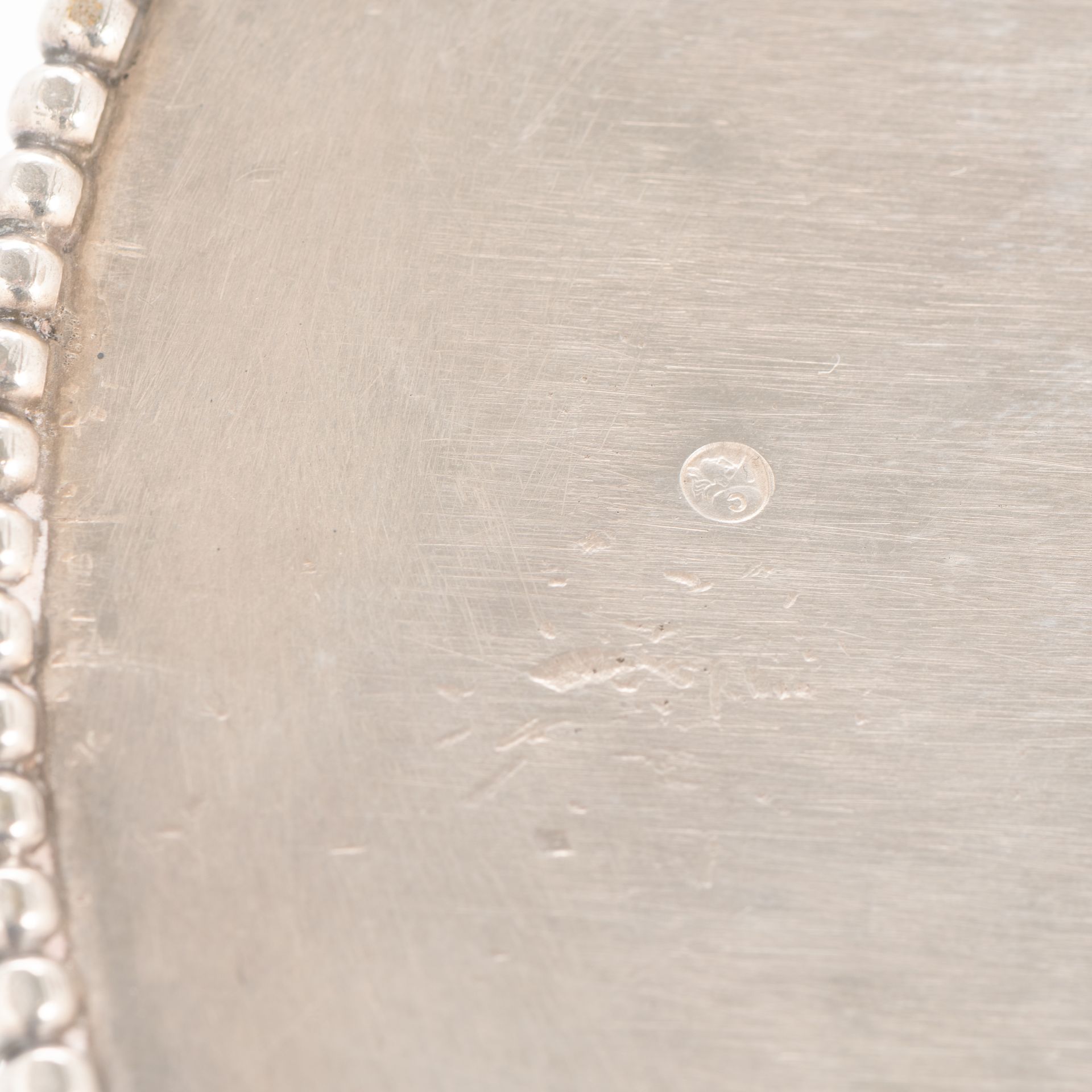 Silberkorb mit Perlfriesrand - Bild 4 aus 4