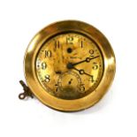 A WW1 US Navy solid Brass Bulkhead Clock by Chelsea Clock Company, Boston. Both the clock and hou...
