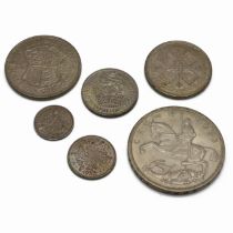 A denomination set of coins from 1935, the silver jubilee year of King George V. The set consists...
