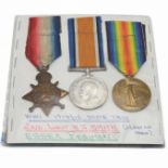 A World War One medal trio comprising a 1914-15 Star, Silver War Medal and a Victory Medal to 2nd...