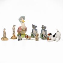 A collection of ceramics to include: 2 x limited editions (each of 1,250) Meerkats, one Standing ...