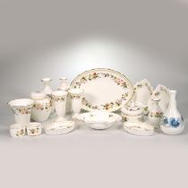 Wedgwood Bone China from the Mirabelle range comprising 1 x oval plate, 2 x small leaf shaped tri...