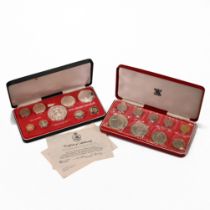 1969 and 1970 Bahamas Proof Coin Sets. A pair of Bahamas proof sets, the first being a 1969 coin ...