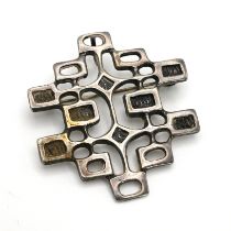 Unn Tangerud for Uni David-Andersen, a silver mid century pendant brooch, measuring
approximately...