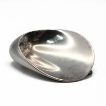 Nanna Ditzel for Georg Jensen, a silver oyster brooch, No. 328, with 1968 London import marks and...