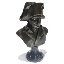 Follower of Antonio Canova (1876-1952) - "Bust of Napoleon" bronze with dark brown patina, bearin...