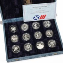 1986 Commonwealth Games Silver Proof Commemorative Collection, Issued By The Royal Mint to commem...