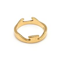 Nina Koppel for Georg Jensen, an 18 carat yellow gold outer Fusion ring, Number 53, with conventi...
