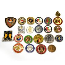 A group of twenty one early 21st Century Military US challenge coins collected during the Afghani...