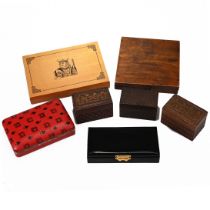 A good collection of 20th Century gambling chips and boxed playing cards to include: an unused le...