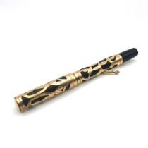 A Waterman 0512 SF Black sleeve with gold filigree overlay pen, stamped 'Pat. Sep 5-1'  and 'Pat ...