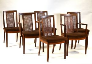 A matching set of six (6) vintage G Plan dining chairs c1960s. Solid Teak frames with upholstered...