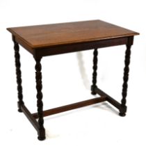 A very good quality mid 19th Century Oak side table in the Gothic Revival taste c1860s. The four ...