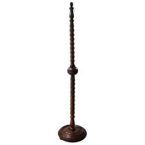 Carved Oak standard lamp base c1930's. Carved with an entwined snake to each stem. This item has ...