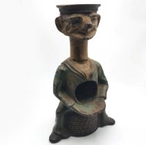 An early 20th Century cast iron novelty nutcracker titled ' Tough Nut' in the form of a sailor si...