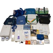 Group of 1970's and 1980's Airline memorabilia including Nine (9) bags - Caledonian, Zambia Airwa...