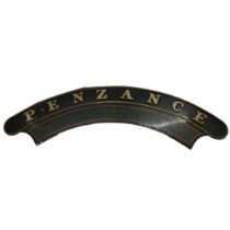 Railway Interest- A late 20th Century reproduction GWR steam locomotive name plate for 'Penzance'...