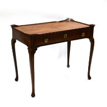 A well proportioned George II Mahogany Silver table c1730s. Understated cabriole legs with moulde...