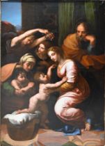 After Raphael (1483-1520): The Great Holy Family of François I. Oil on canvas, probably 18th cent...