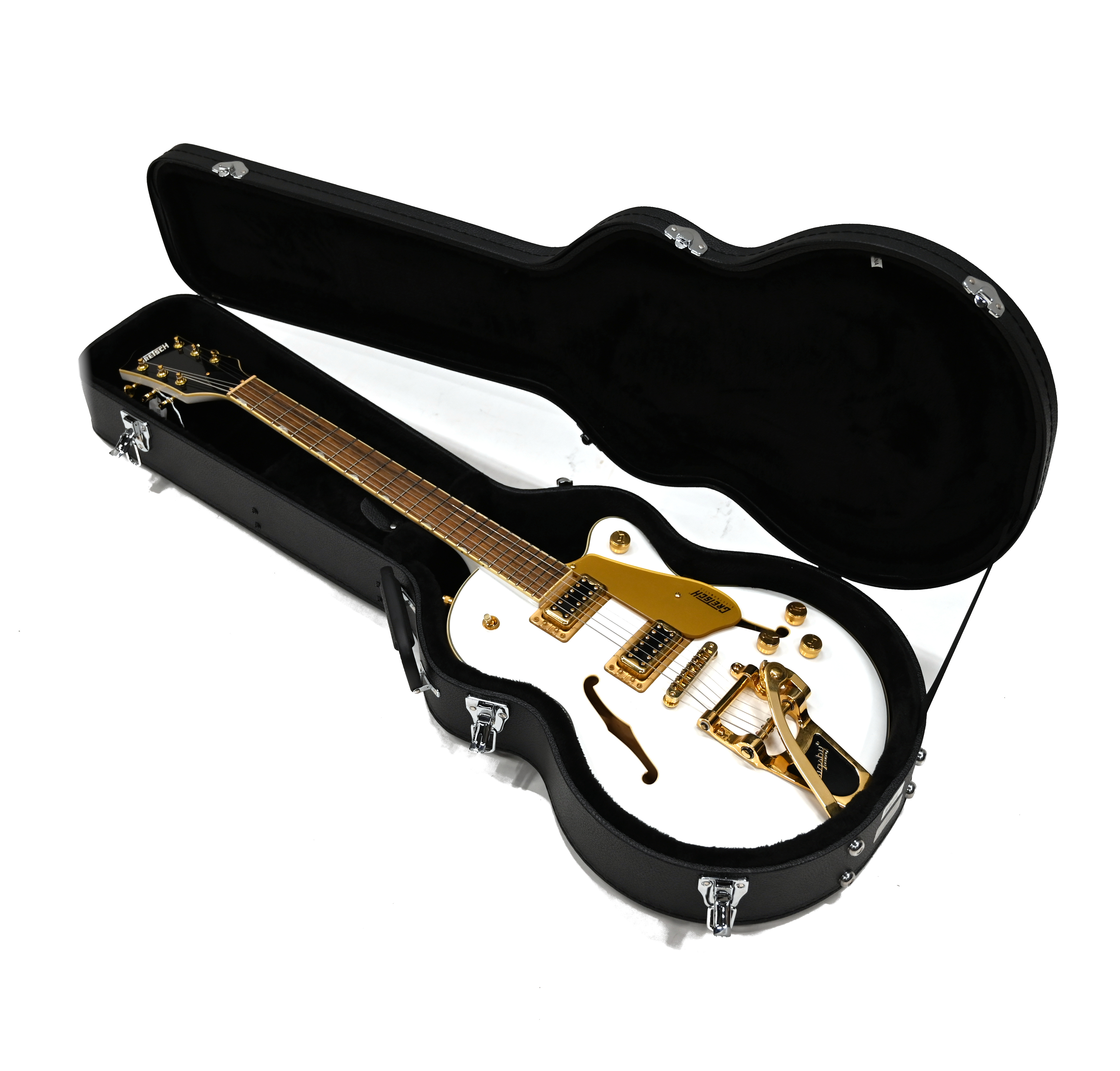 A Gretsch electromatic Bigsby Snowcrest guitar, in a Gretsch case. - Image 2 of 4