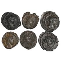 Group of six (6) 269-271 AD Roman, Victorinus Antoninianus bronze coins. Includes (1) Providentia...