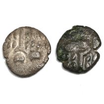 Group of two (2) 50 BC - 50 AD Cranbourne Chase type Durotriges uninscribed silver Staters (S 365...