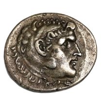 205-190 BC Islands off Caria, Rhodes silver Tetradrachm in the name of Alexander III of Macedon. ...