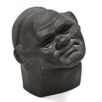 Hassan Heshmat, (Egyptian 1920-2006). A clay bust depicting a man leaning his head to one side, s...