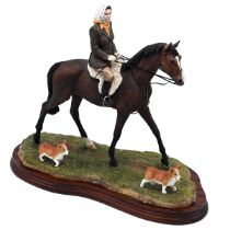 Morning Exercise at Balmoral - A Border Fine Arts limited edition (337/500) resin figure group of...