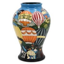 Up Up and Away - Limited Edition (117/200) Moorcroft baluster form vase designed by Paul Hilditch...