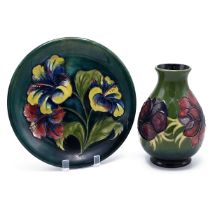 Walter Moorcroft mid 20th Century pottery comprising : a bulbous vase with tube lined Anemone pat...